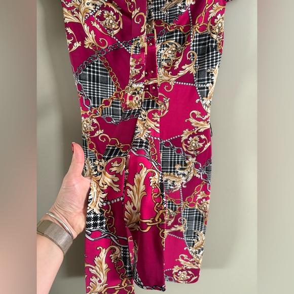 Vintage Cache ‘Versace’ Print Dress: Size Medium - Picture 4 of 8